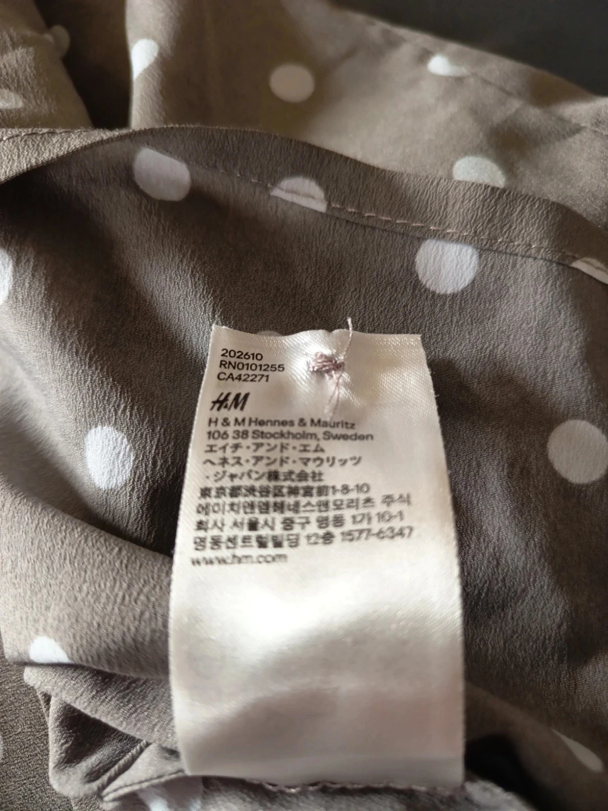 Grijze polka dot blouse H&M – photo 6